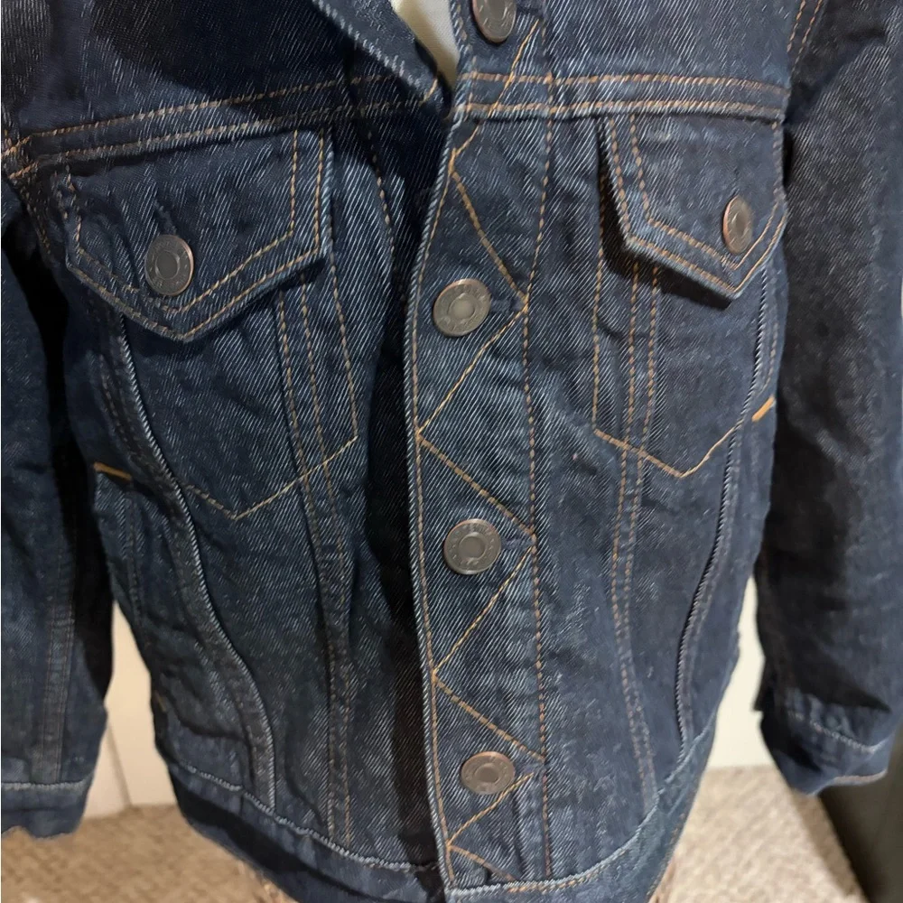 GAP Kids Denim Jacket with Sherpa Lining - Picture 2 of 5